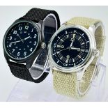 Two Unworn Australian Military Homage Watches Comprising a 1960’s Australian Divers Watch 45mm