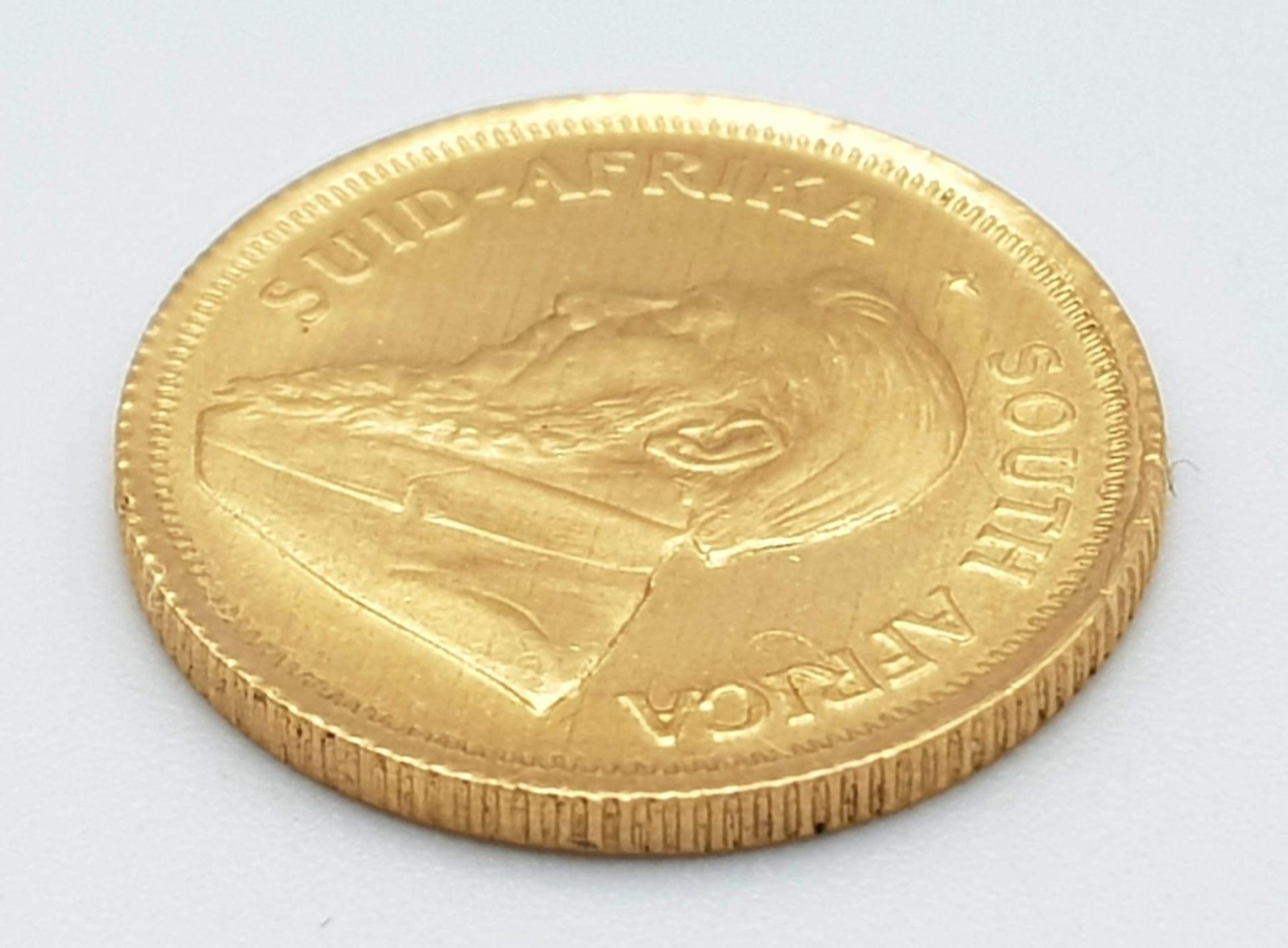 A 1/10 Ounce 22k Gold Krugerrand Coin. - Bild 3 aus 4