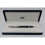 A FABULOUS "MONT BLANC PEN IN ORIGINAL PRESENTATION CASE , LOVELY RUBBERISED FEEL .