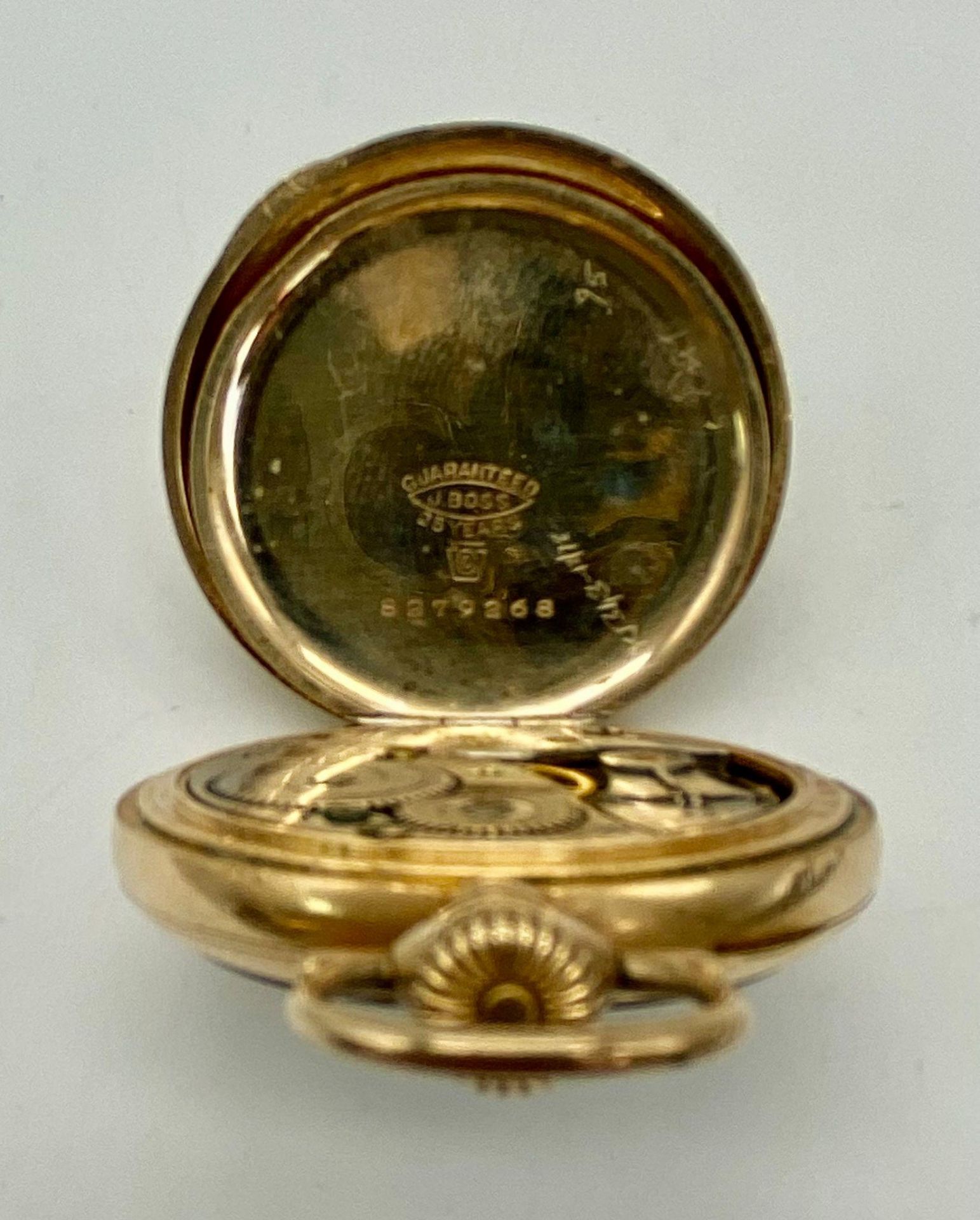 An Antique (1912) Small Elgin Gold Plated Pocket Watch. 15 jewels. 16578165 movement. Top winder. - Image 4 of 5