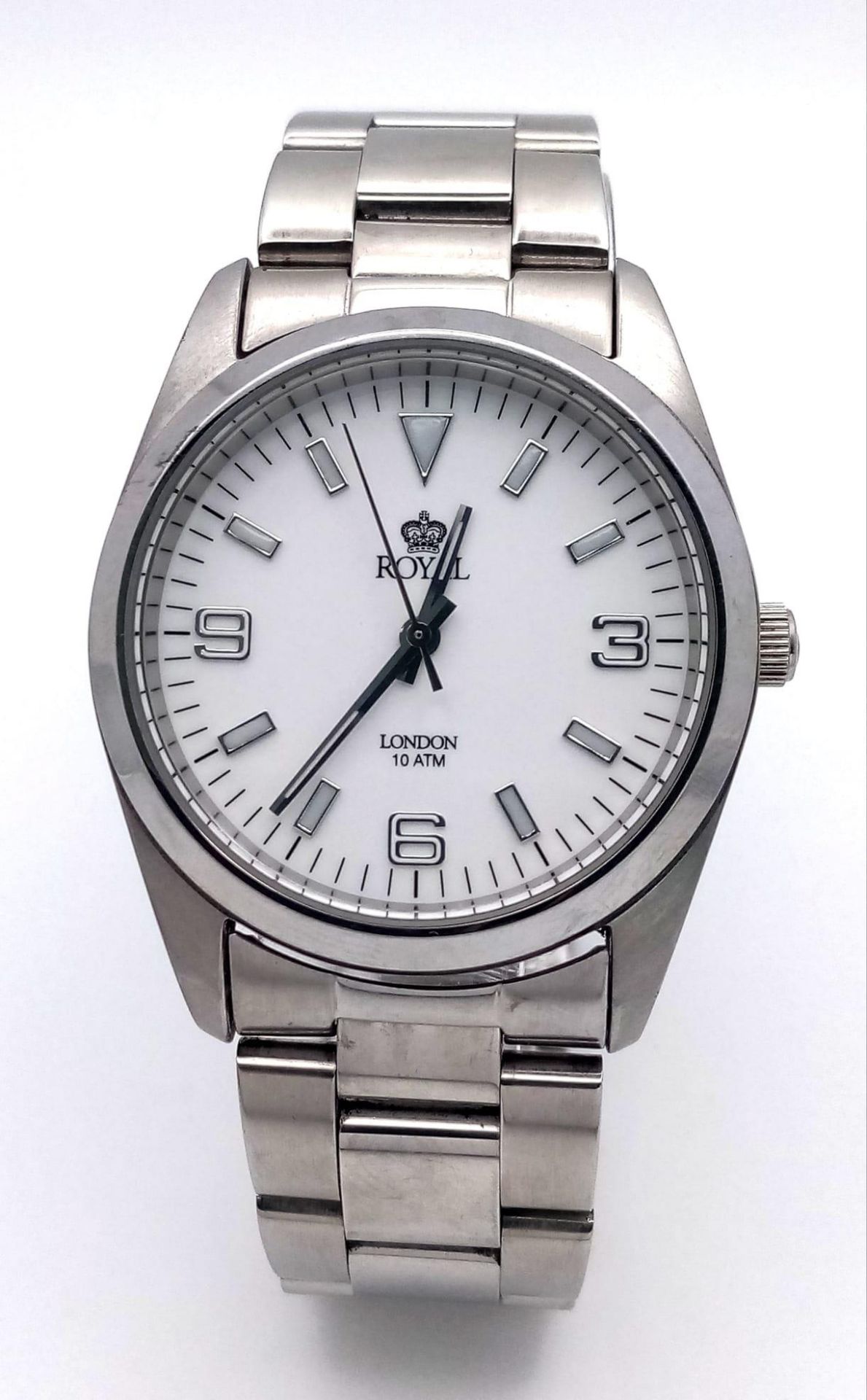 An Excellent Condition Men’s Stainless Steel Watch by Royal London Model RL4349. 38mm Including