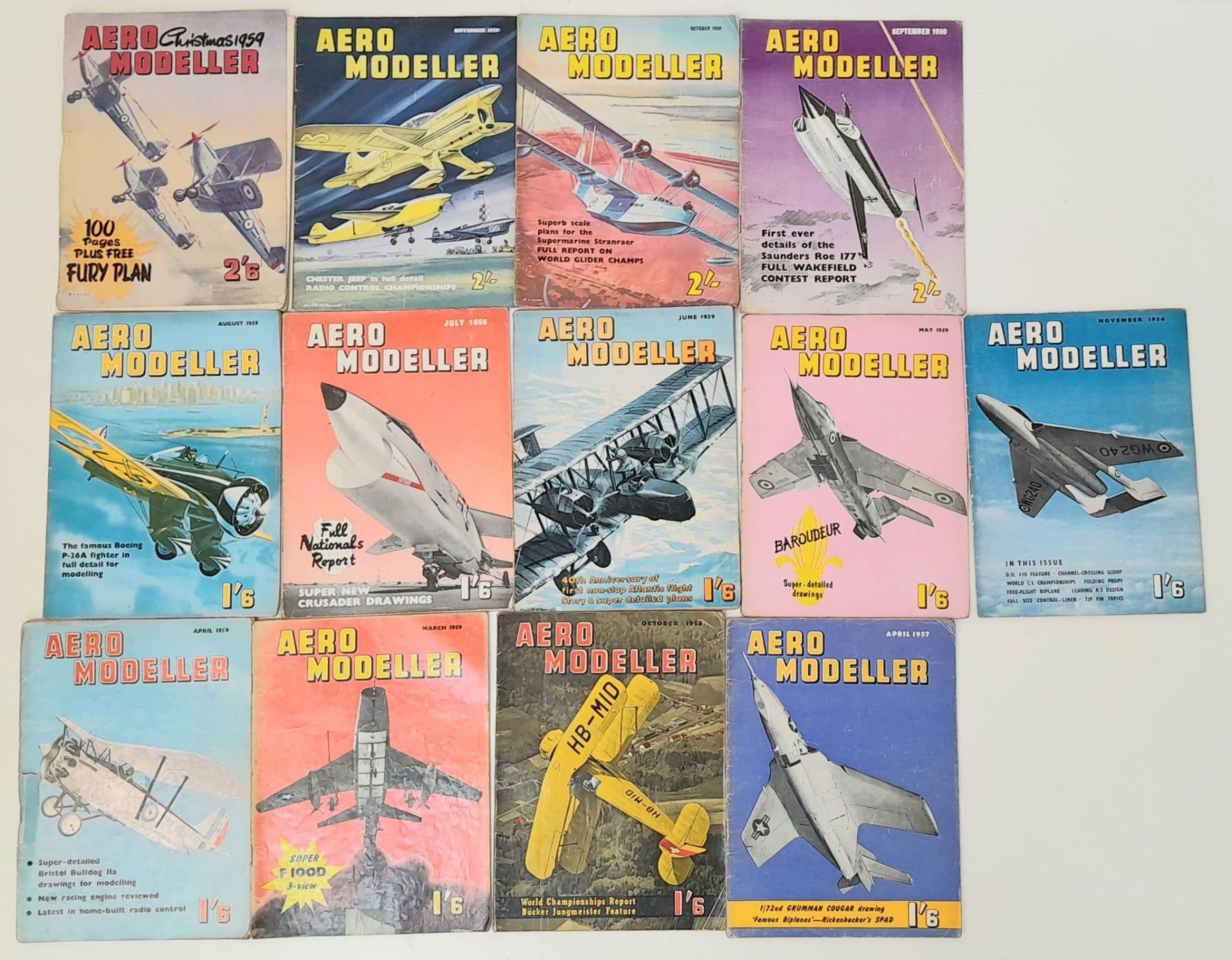 40 Copies of the Vintage Aero Modeller Magazine. Please see inventory photo for finer details. - Bild 4 aus 5