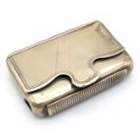 An antique Victorian sterling silver Snuff/Pill box. Full Edinburgh hallmarks. Total weight 33.3G. 6