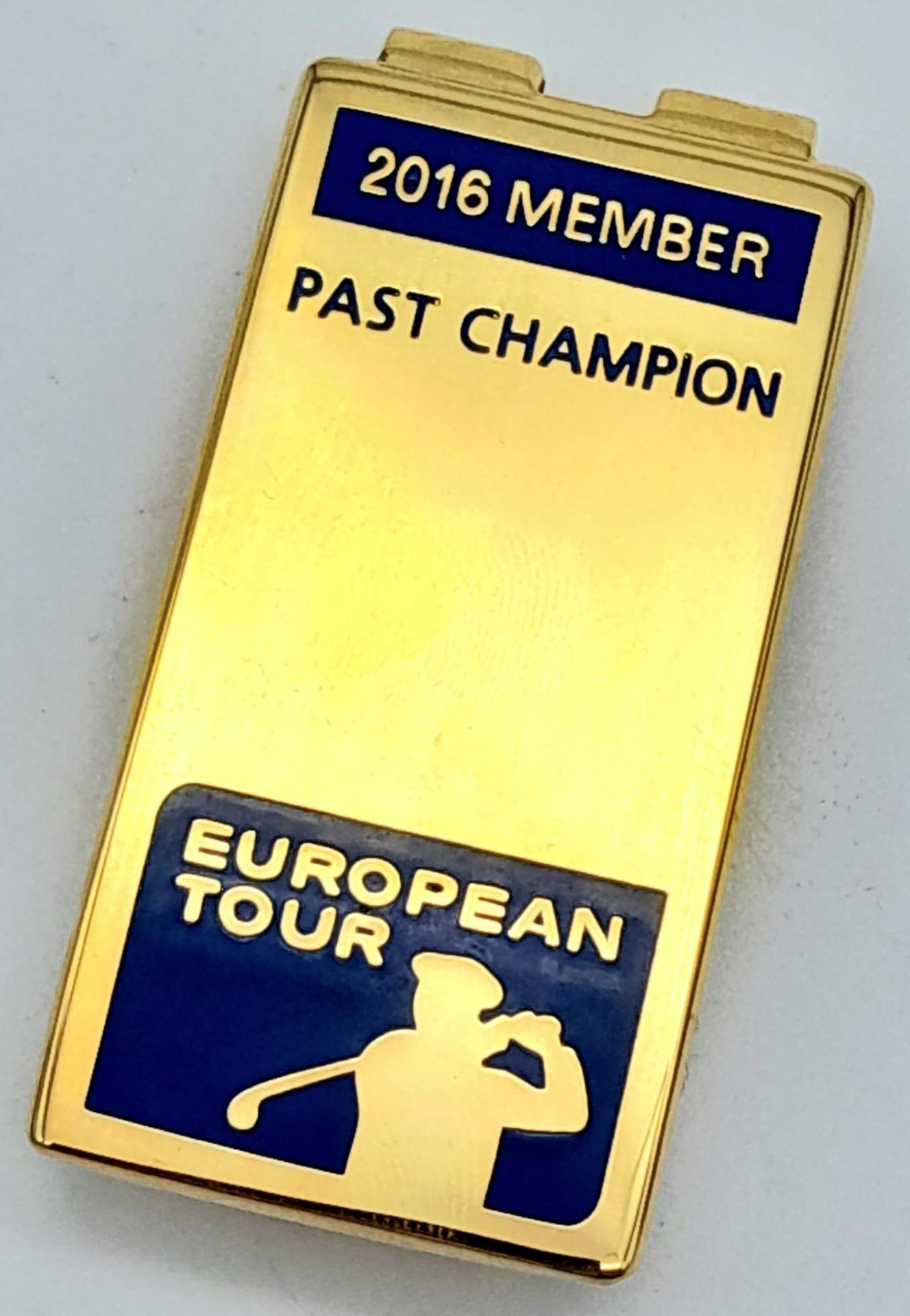 GOLD TONE MONEY CLIP 2016 MEMBER PAST CHAMPION EUROPEAN TOUR GOLF THEMED