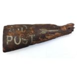 WW1 “AID POST” Trench Sign painted onto a rifle butt.