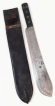 A WWII British Forces Machete and Scabbard in very good condition throughout, marked JJB 1943.