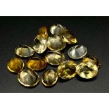 A Parcel of 15 Citrines. Assorted Sizes. Assorted Cuts. 58.99 Carats Total.