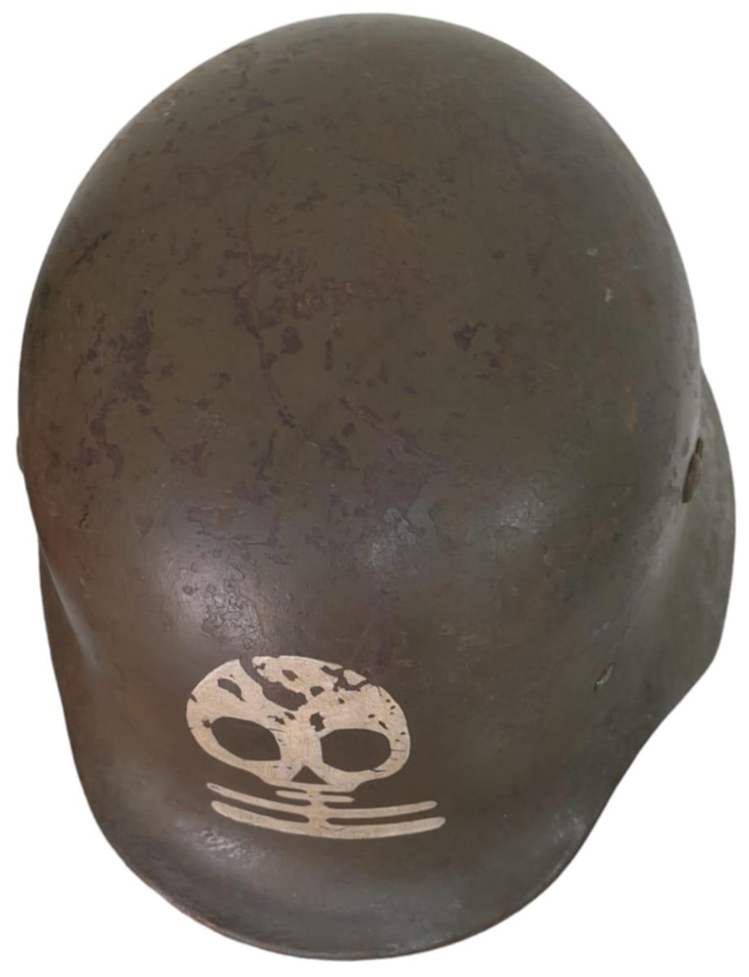 WW2 Finnish Kev Os 4 “The White Death” Helmet with write up. - Bild 4 aus 7