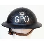 WW2 British General Post Office (Telephone Dept) Liner Layers Non conductive fibre helmet.