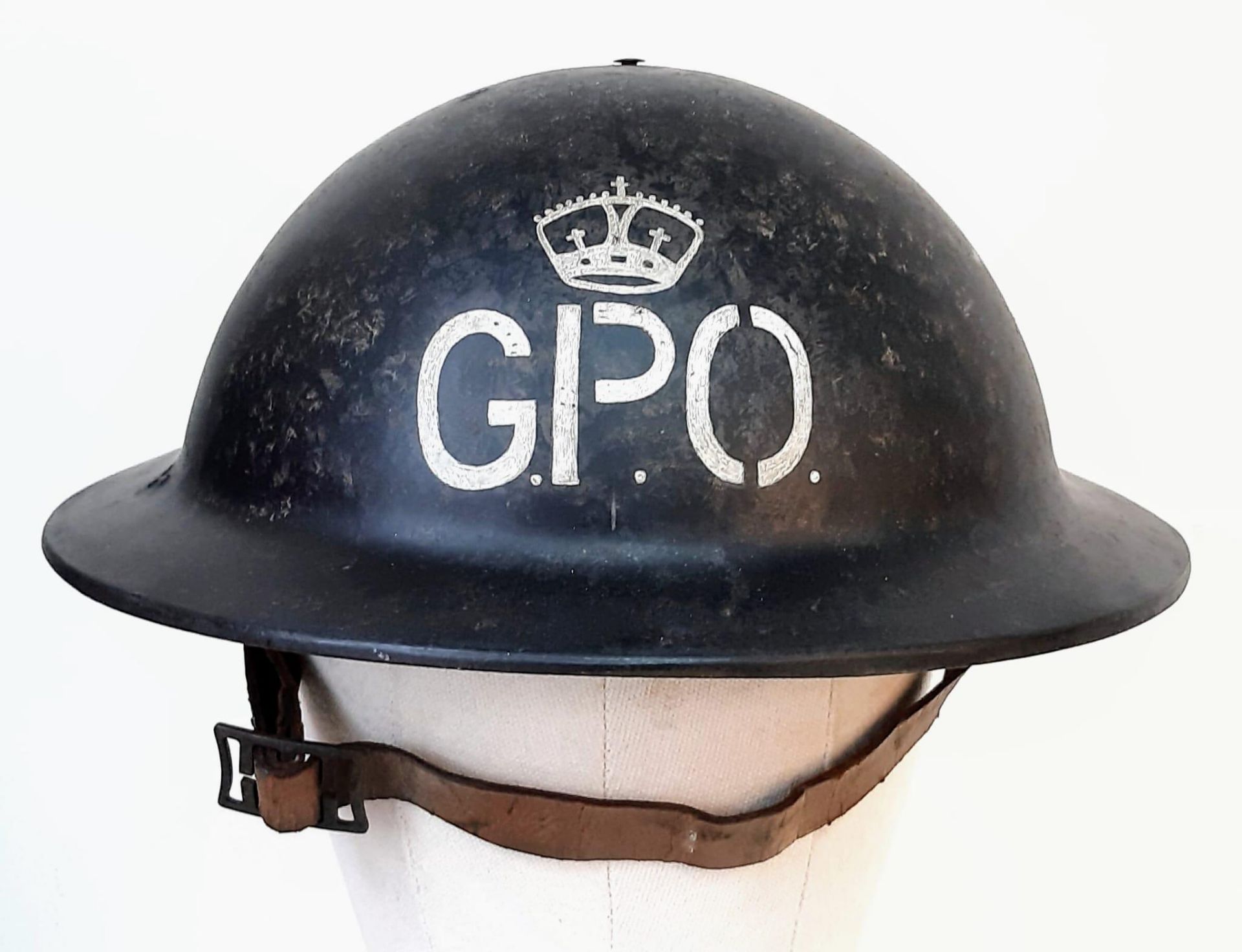 WW2 British General Post Office (Telephone Dept) Liner Layers Non conductive fibre helmet.