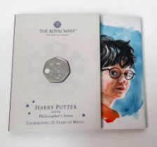 A Mint Condition Sealed Pack, Royal Mint Issue, Harry Potter and the Philosophers Stone, 25 Years of