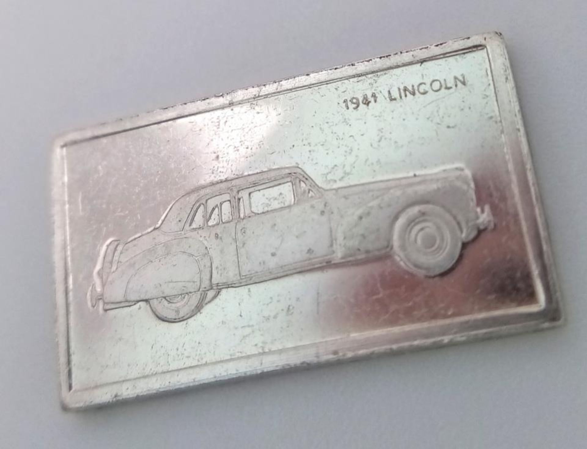 2 X STERLING SILVER AND ENAMEL LINCOLN CAR MANUFACTURER PLAQUES, MADE IN UNITED STATES USA, WEIGHT - Image 4 of 4