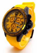 An Unworn Men’s Oceanaut Baltica Swiss Chronograph Watch, All Yellow Strap Model. OC3344. 48mm