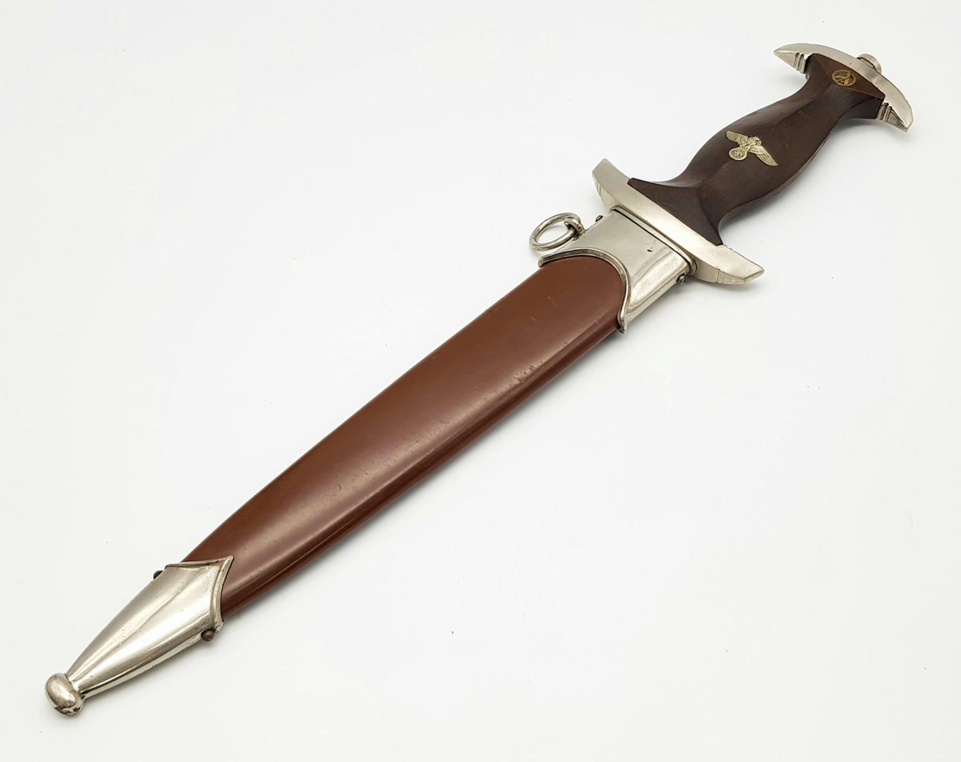 A 3rd Reich Rzm SA Dagger. Numbered M7/2 for the maker Emil Voos Waffenfabrik. This will take - Bild 6 aus 7