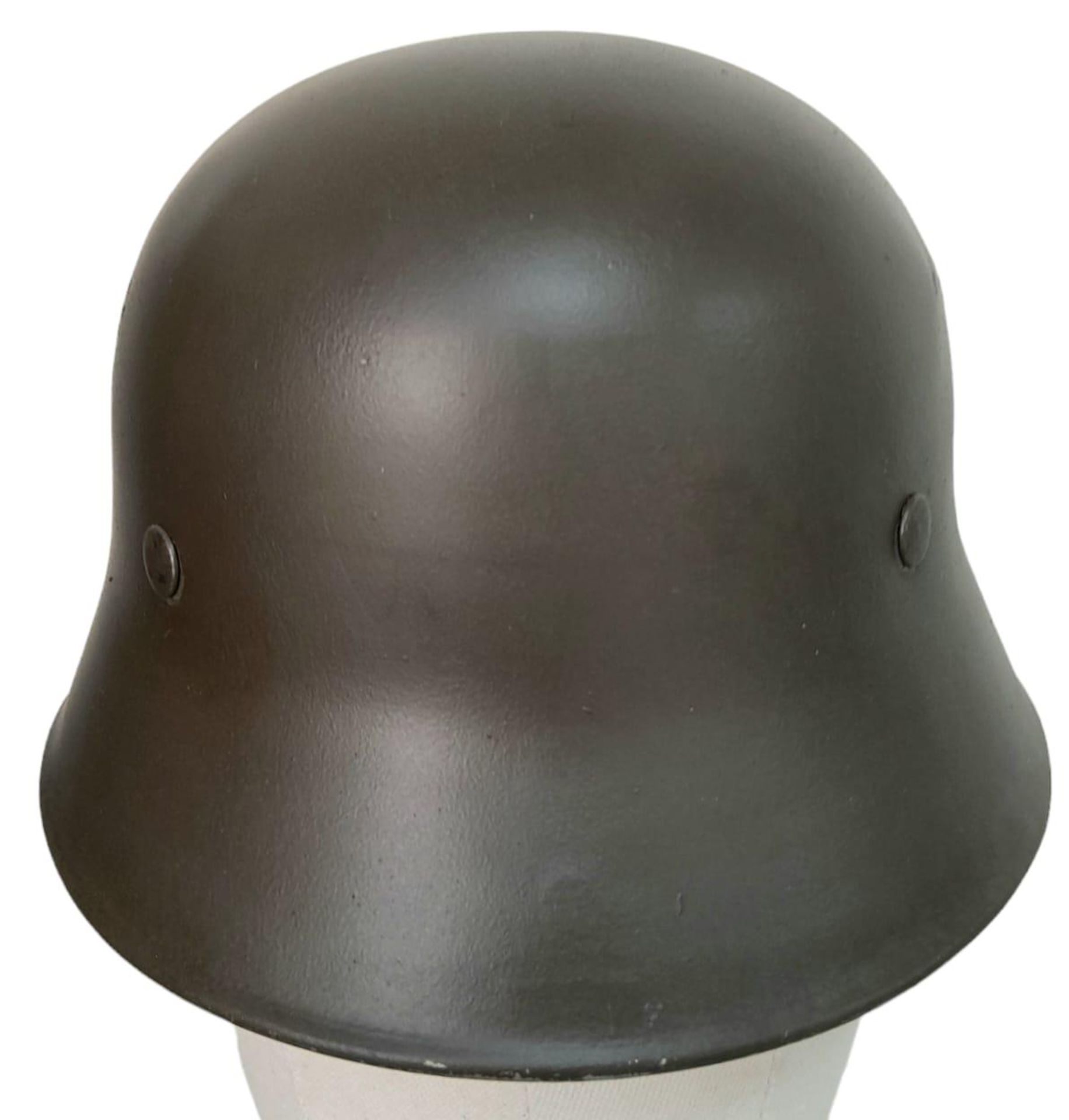 3rd Reich Lightweight Fire Helmet used by the German Aircraft Factory Arado Flugzeugwerke, whose - Image 4 of 5