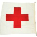 Un-Issued 1944 Dated German Field Hospital Tent Drape Flag. Form War stocks found in Norway.