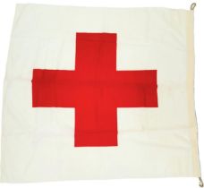 Un-Issued 1944 Dated German Field Hospital Tent Drape Flag. Form War stocks found in Norway.