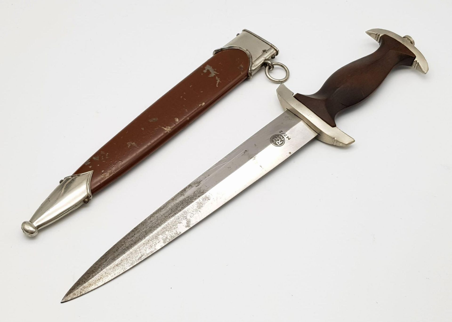 A 3rd Reich Rzm SA Dagger. Numbered M7/2 for the maker Emil Voos Waffenfabrik. This will take - Bild 2 aus 7
