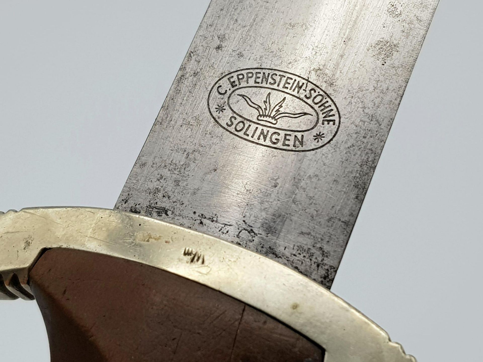 A 3rd Reich SA Dagger with Rare 1935 Makers Mark C. Eppenstien-Sohn. Gruppe Marked Wm for - Bild 5 aus 7