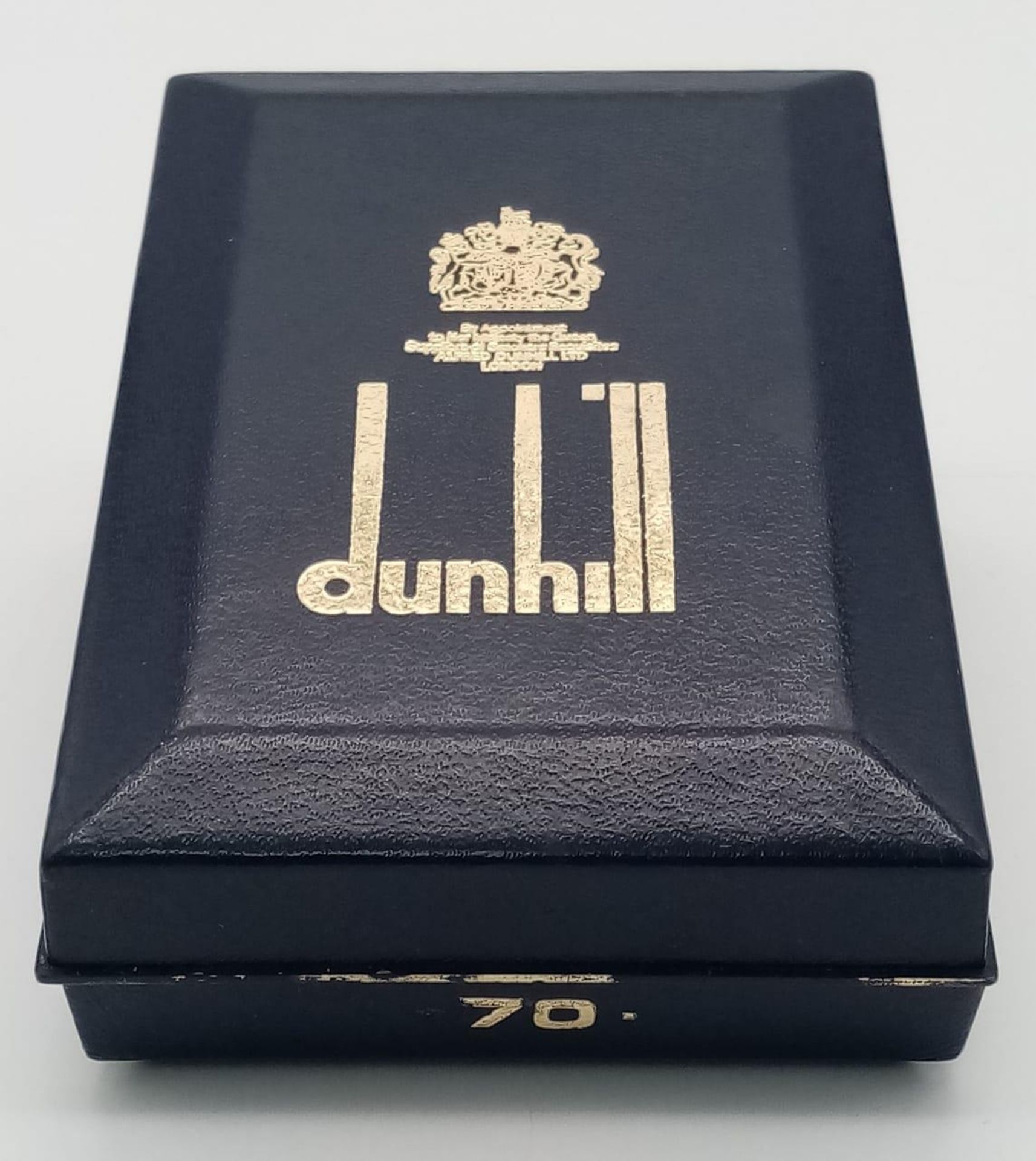 A Vintage Dunhill Gold Plated 70 Lighter. Textured exterior - 6cm x 3cm. In need of flint and gas. - Image 8 of 8