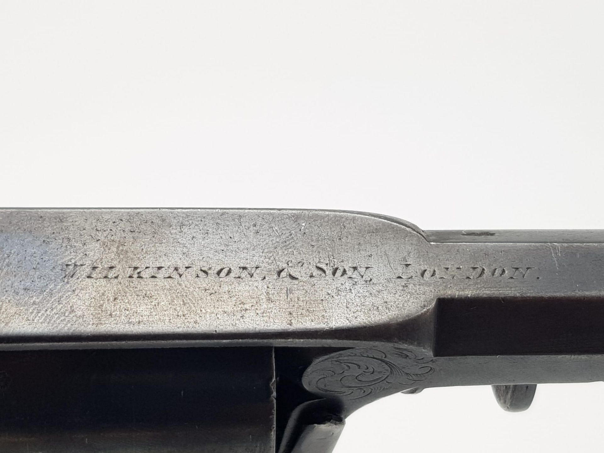 An Incredible Antique Rare Adams 1851 Five Shot (54 Bore) Pistol. This self-cocking percussion - Image 9 of 10