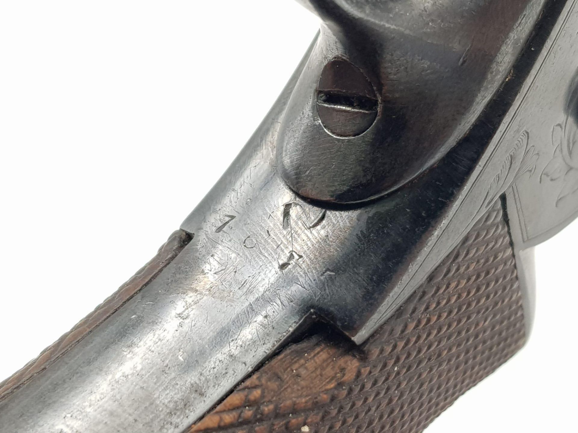 An Incredible Antique Rare Adams 1851 Five Shot (54 Bore) Pistol. This self-cocking percussion - Image 10 of 10