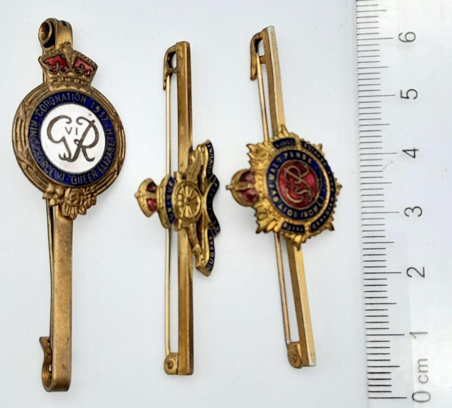 3x WW2 Military Tie Pins - Bild 2 aus 3