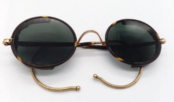 A pair of Victorian spectacles in original case.
