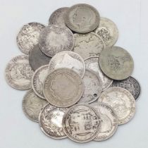 A Small Collection of 20 Pre 1920 Silver British Coins. Please see photos for grades and finer