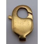 A 9K GOLD HEAVY TRIGGER CLASP . 6gms