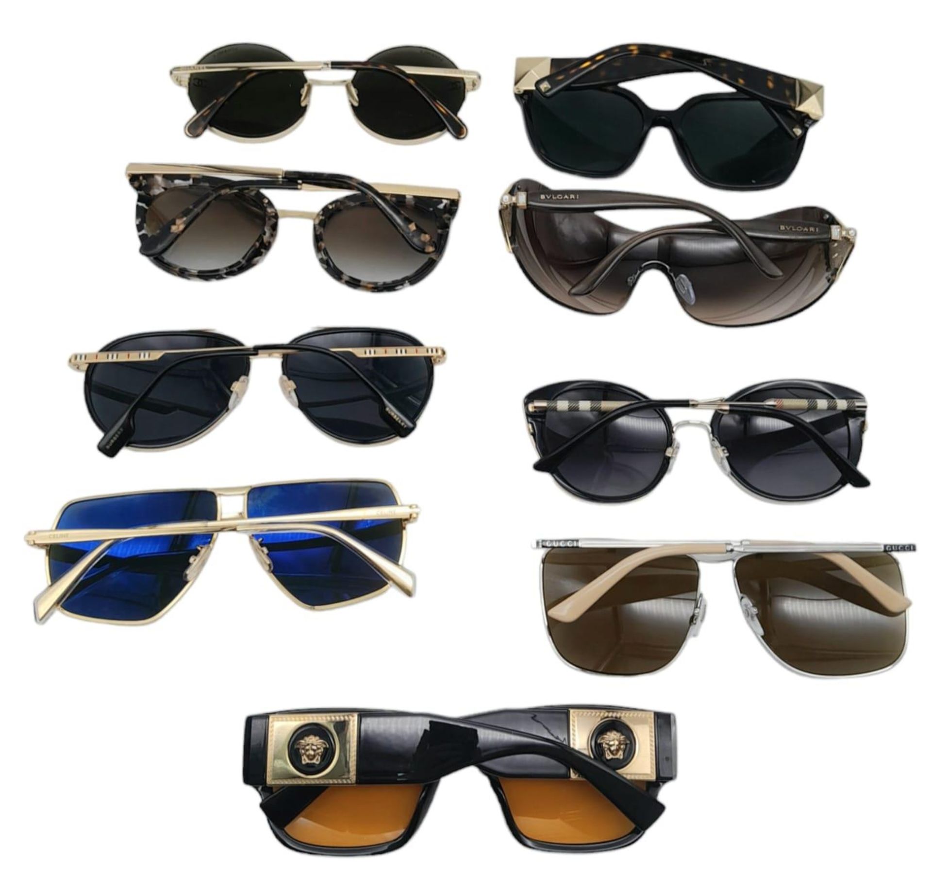 Nine Pairs of Designer Ladies Sunglasses! Includes: Versace, Dolce and Gabbana(case), Burberry, - Image 2 of 3