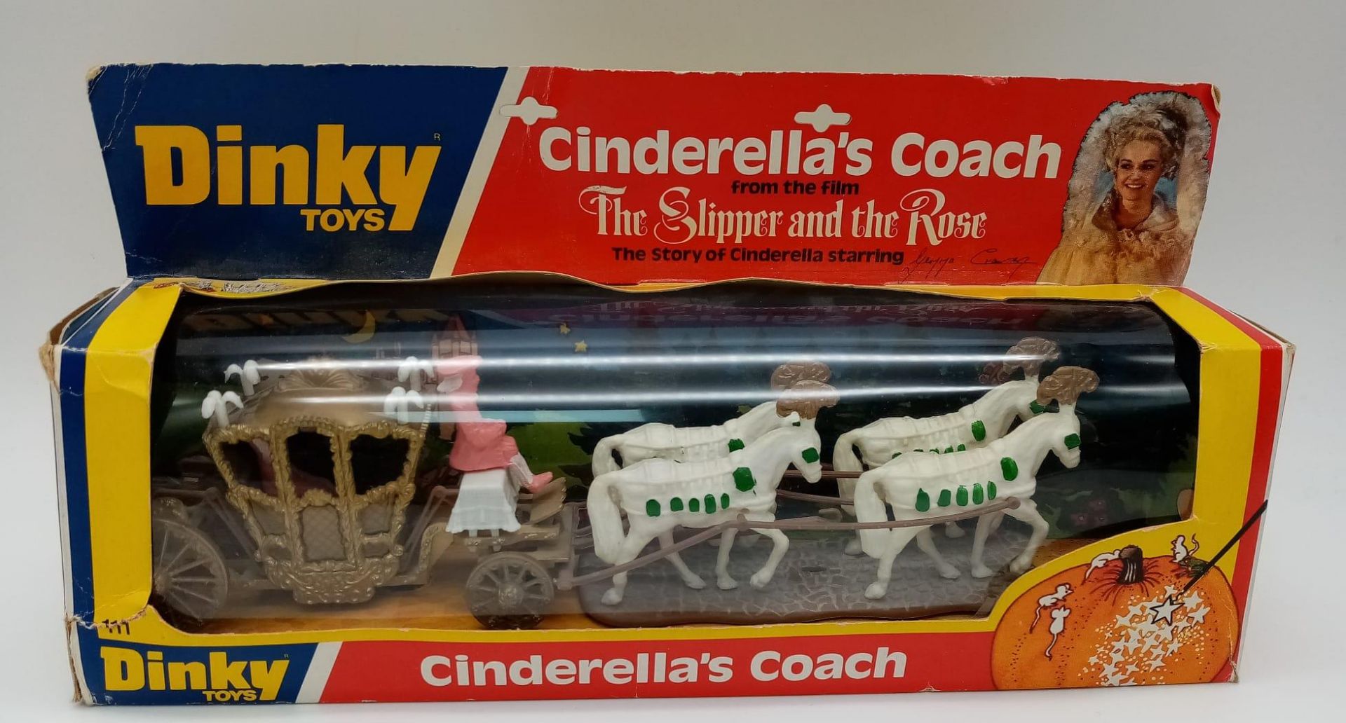 A Vintage Dinky Cinderella's Coach Model - From the movie The Slipper and the Rose. 28cm length.
