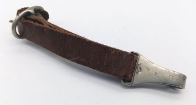 A 3rd Reich Brown Leather SA Dagger Hanger, Unmarked.