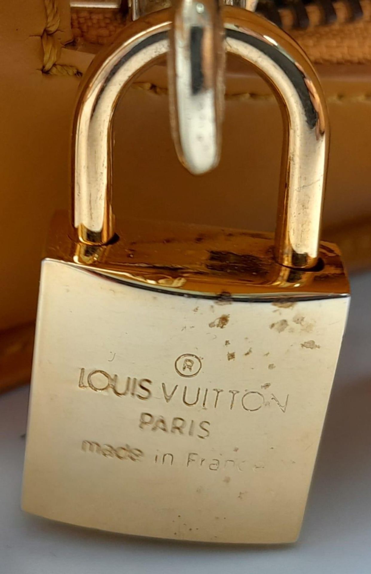 A Louis Vuitton Yellow 'Mabillon' Backpack. Epi leather exterior with gold-toned hardware, the - Image 8 of 9