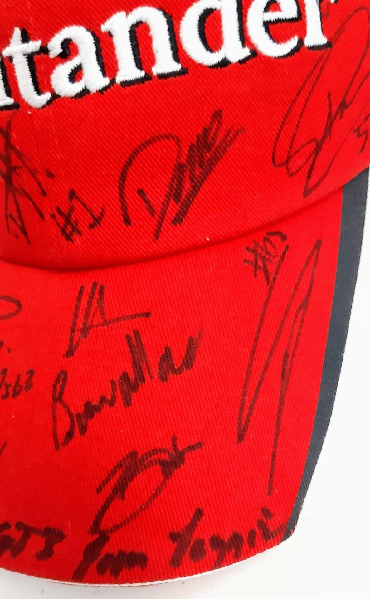 An Official Ferrari Team Cap - Over 20 signatures including Ferrari drivers and team principals. - Image 8 of 14