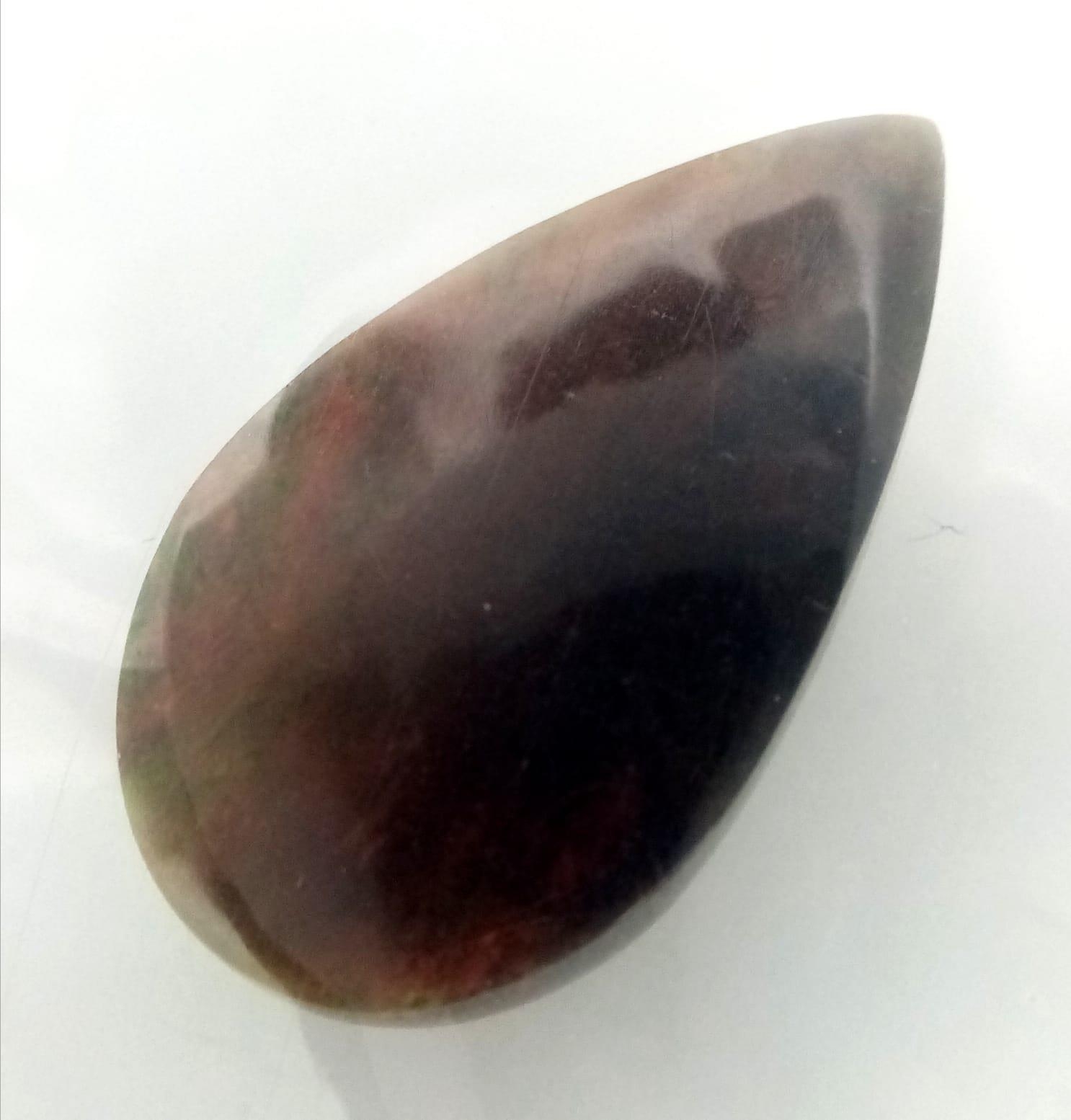 A 17.75ct Multicolour Fire Effect Natural Ethiopian Opal Gemstone. Sealed in a box. AIG Milan