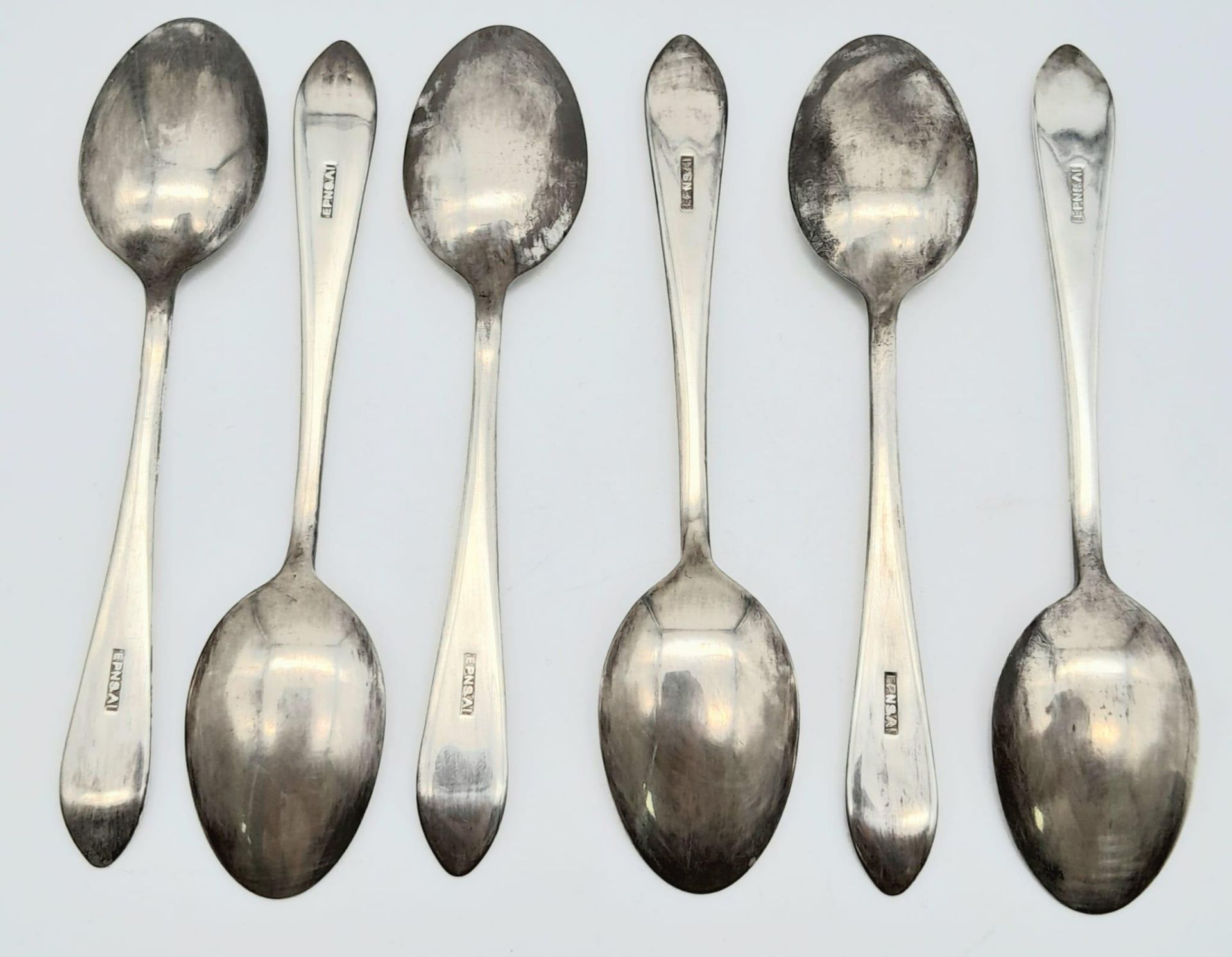 Set of 6 Royal Flying Corps Silver Plated Teaspoons in original case. - Image 3 of 5