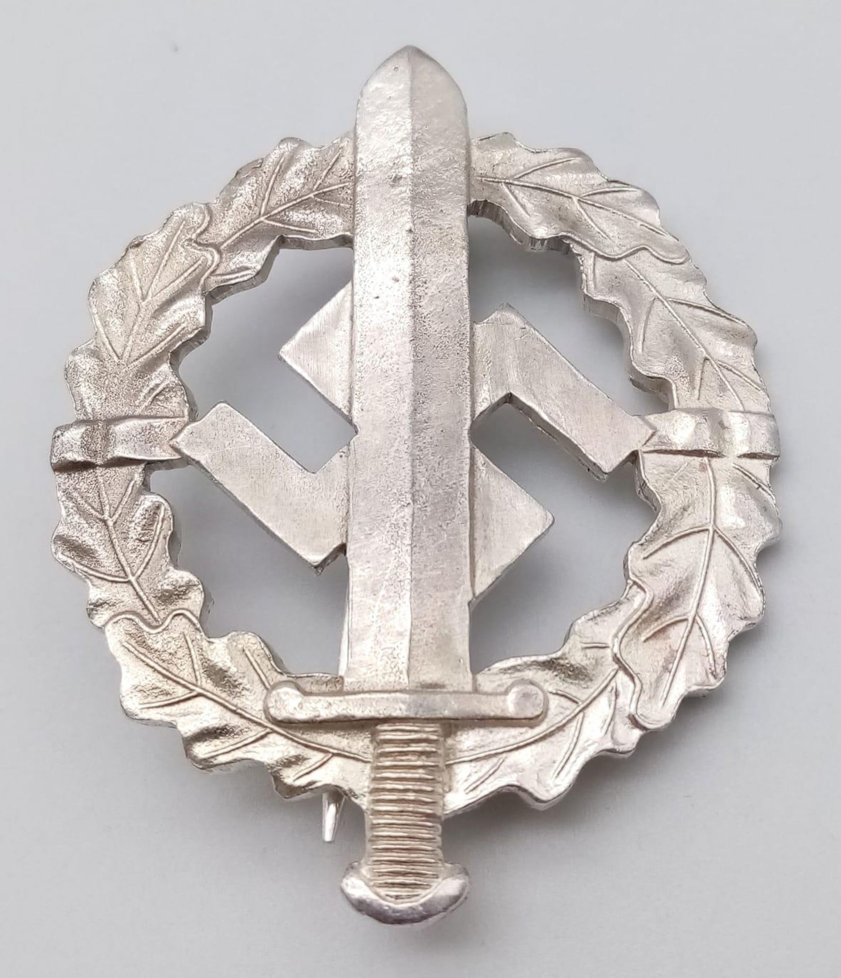 WW2 German Silver Grade SA Sports Badge. Makers marked on rear