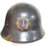WW2 Czech M30 Helmet used by the German RLB (Air Raid Warden) Apart form the re-cycling element,