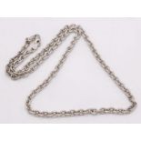 A 925 silver belcher link necklace. Total weight 22.3G. Total length 50cm.