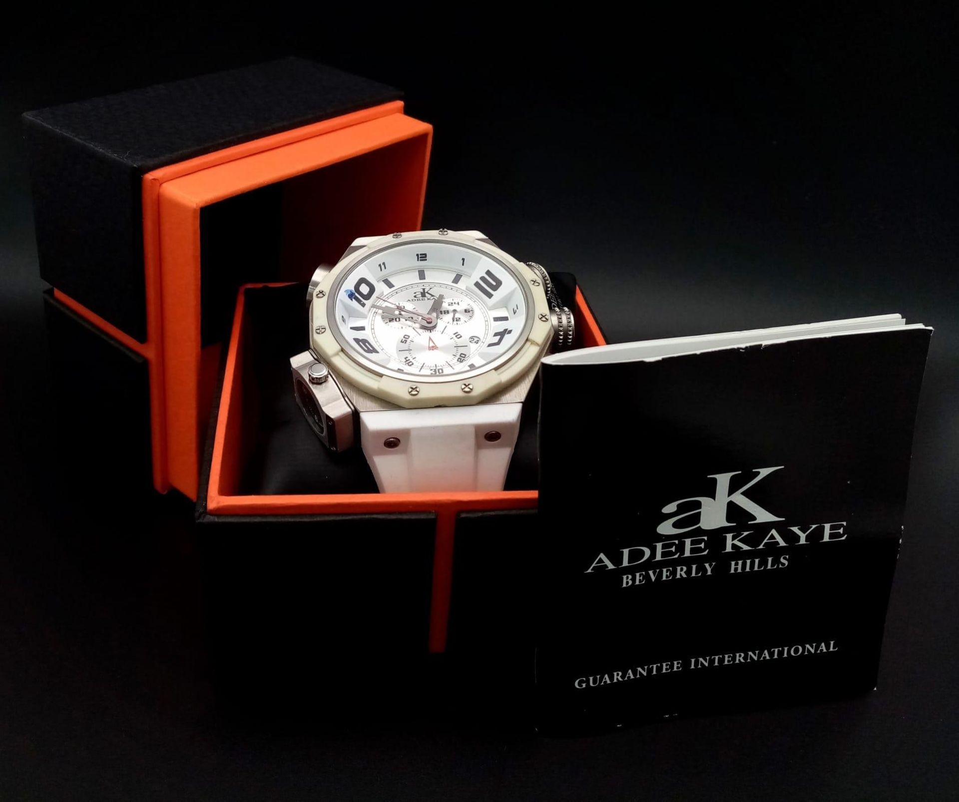 A Limited Edition Run Adee Kaye, Beverley Hills, Oversize Sports Chronograph. 65mm Including - Image 7 of 7
