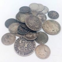 A Parcel of 28 Pre-1920 British Silver Shillings and 3 Pences. Comprising 3 x Shillings Dates