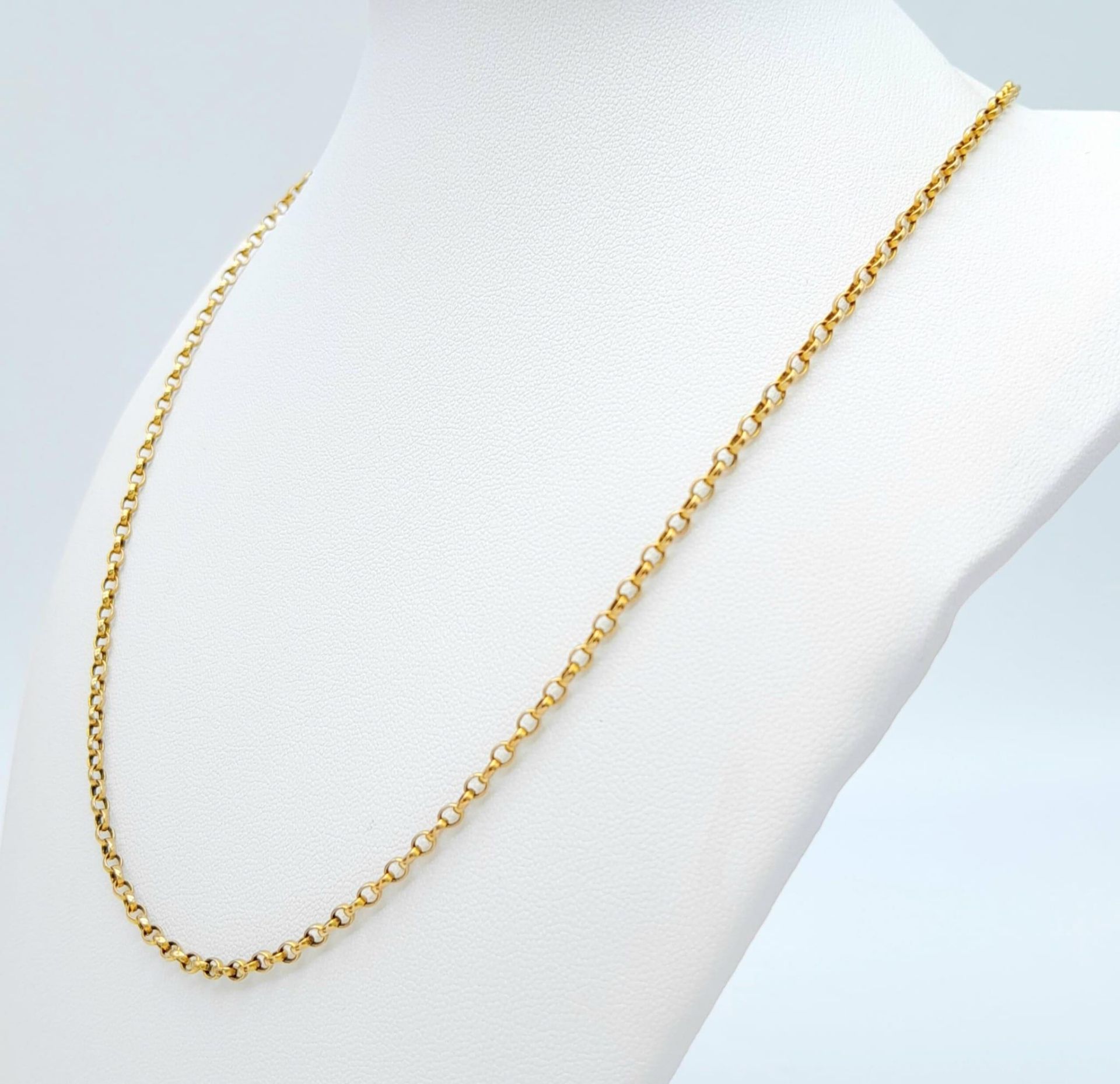 A 9 K yellow gold chain necklace, length: 56 cm, weight: 7.2 g. - Image 2 of 4