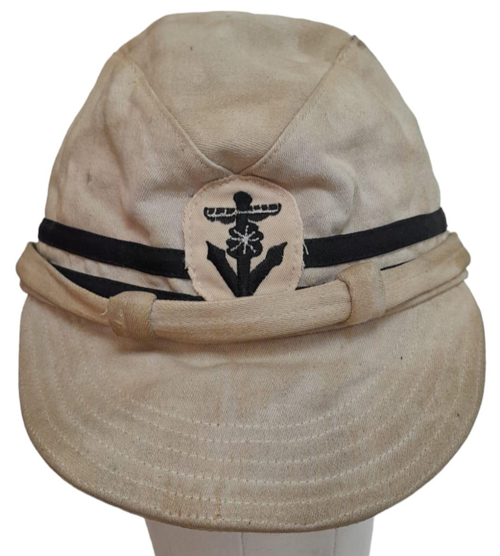 WW2 Japanese Naval Officers Tropical Shore Cap.