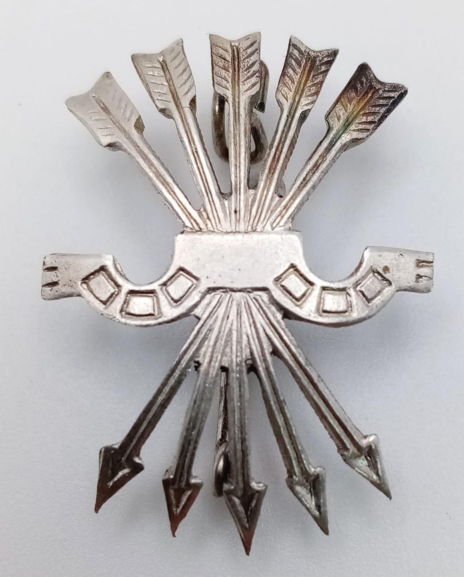 A Spanish Civil War 1936-1939 Falange Badge. Worn by General Franco’s Nationalist Forces, the Condor