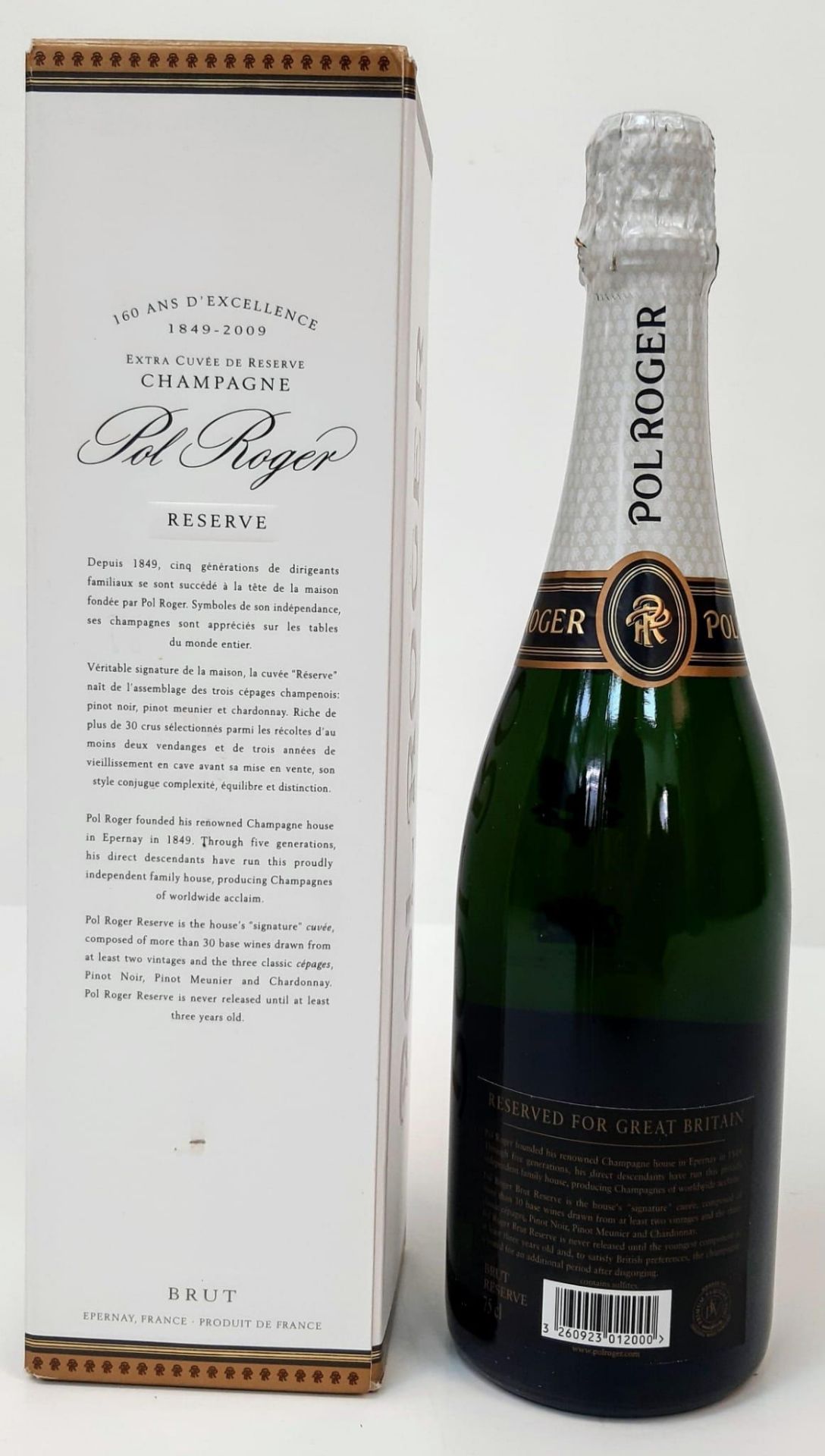 A Rare Bottle of ‘SAS’ emblem Pol Roger Reserve Champagne as donated by 22 SAS to a Military Charity - Image 2 of 3