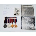 An RAF WW2 long service group consisting of the 1939/45 Star, The Burma Star, the War Medal 1939/