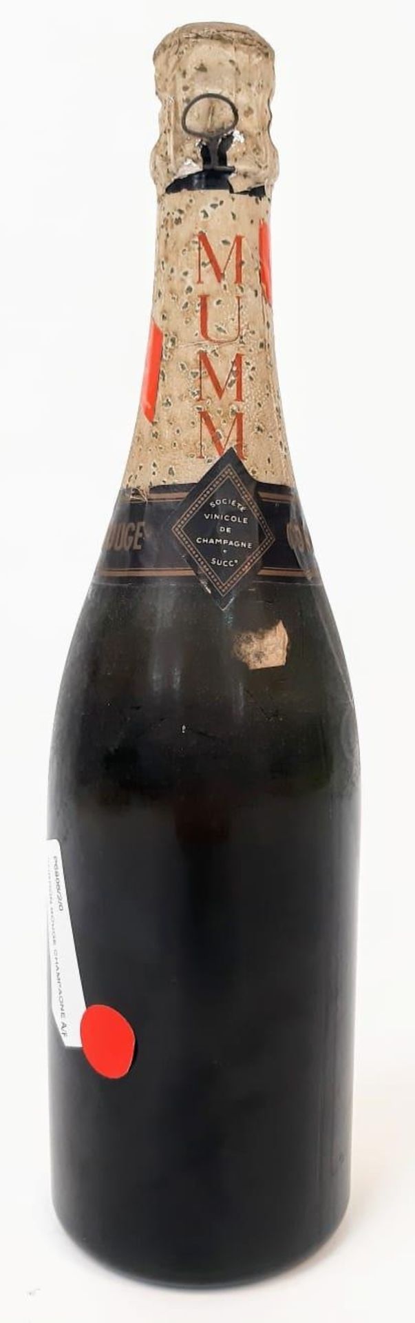 A Bottle of Late 50s/Early 60s Mumm Cordon Rouge Champagne. A/F. - Image 2 of 3