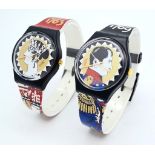 A Boxed, Unused Pair of Swatch Watches Commemorating Napoleon and Josephine. In Original Inner and