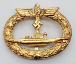 3 rd Reich U-Boat Crew Badge. Maker Schwein, Berlin.